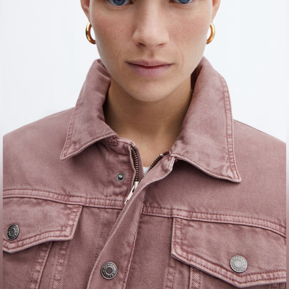 Denim Jacket with Drawstring - Picture 4 of 7